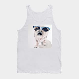 Wired hair terrier watercolor pupper Tank Top